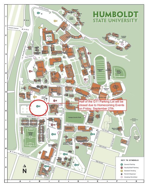 G11 Parking Lot Closure - Humboldt State University