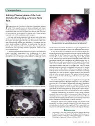 References Solitary Plasmacytoma of the Axis Vertebra Presenting ...