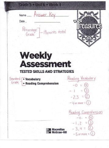 Weekly Assessment