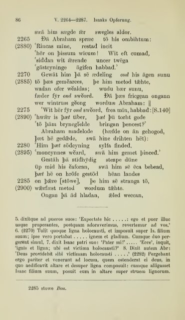 Die ältere Genesis. [The text of the Junius Manuscript of Caedmon's ...