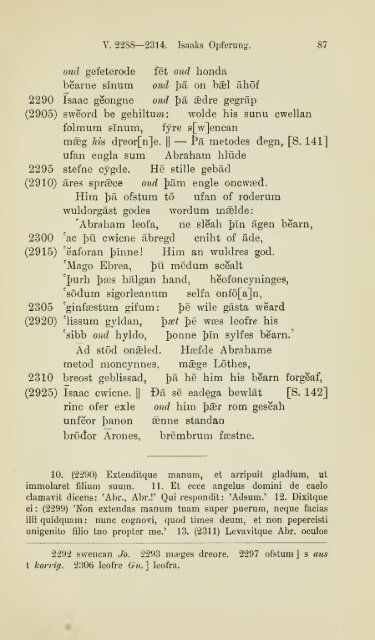 Die ältere Genesis. [The text of the Junius Manuscript of Caedmon's ...