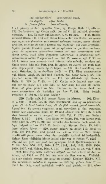 Die ältere Genesis. [The text of the Junius Manuscript of Caedmon's ...