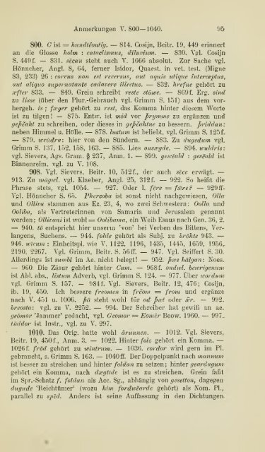 Die ältere Genesis. [The text of the Junius Manuscript of Caedmon's ...