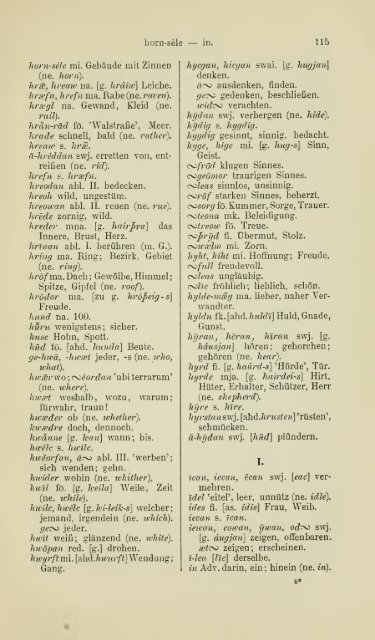 Die ältere Genesis. [The text of the Junius Manuscript of Caedmon's ...