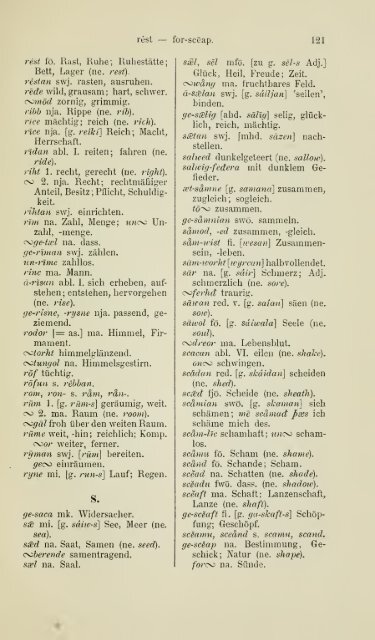 Die ältere Genesis. [The text of the Junius Manuscript of Caedmon's ...