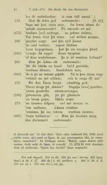 Die ältere Genesis. [The text of the Junius Manuscript of Caedmon's ...