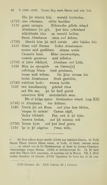 Die ältere Genesis. [The text of the Junius Manuscript of Caedmon's ...