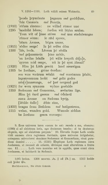 Die ältere Genesis. [The text of the Junius Manuscript of Caedmon's ...