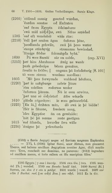 Die ältere Genesis. [The text of the Junius Manuscript of Caedmon's ...