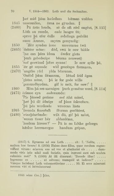 Die ältere Genesis. [The text of the Junius Manuscript of Caedmon's ...