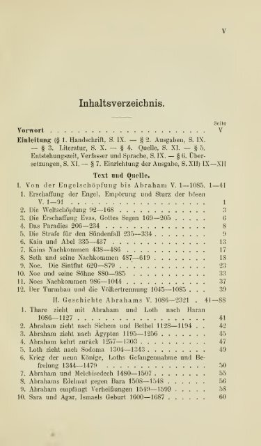 Die ältere Genesis. [The text of the Junius Manuscript of Caedmon's ...