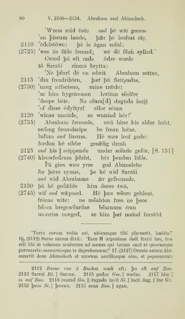 Die ältere Genesis. [The text of the Junius Manuscript of Caedmon's ...