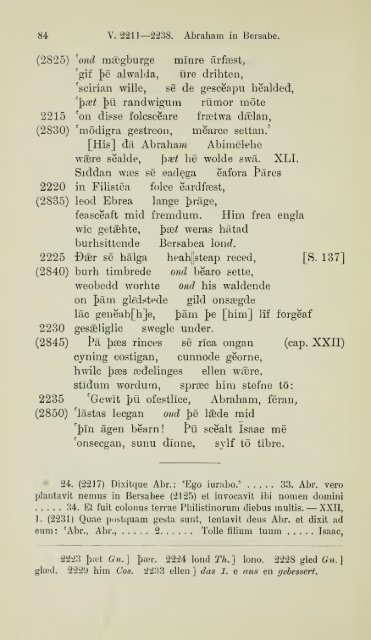 Die ältere Genesis. [The text of the Junius Manuscript of Caedmon's ...