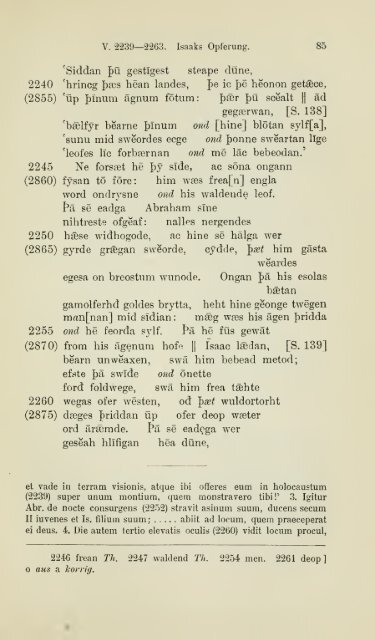 Die ältere Genesis. [The text of the Junius Manuscript of Caedmon's ...