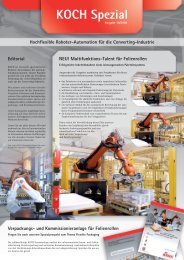 Verpackungs- und Kommissionieranlage für ... - Koch Robotersysteme