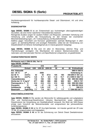 Laden Sie das komplette Datenblatt herunter - Eni