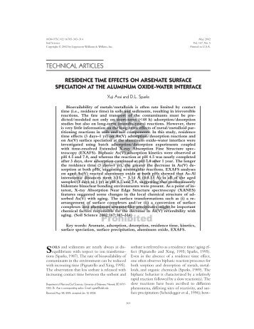 technical articles - College of Agriculture & Natural Resources ...