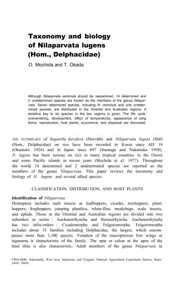 Brown planthopper: threat to rice production in Asia; proceedings