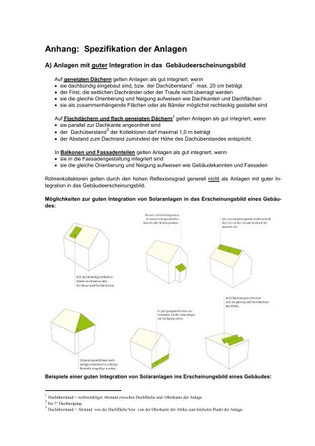 Gestaltungsrichtlinien für Solaranlagen - Marktgemeinde Wolfurt