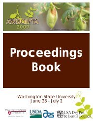 Asocochyta 2009 Proceedings - Agricultural Research Service