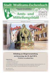 Amtsblatt April 2013 - Stadt Wolframs-Eschenbach