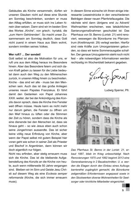 Aktuelle Pfarrbrief Nr. 148 01/13 - von April 2013 ... - Pfarrei St. Benno