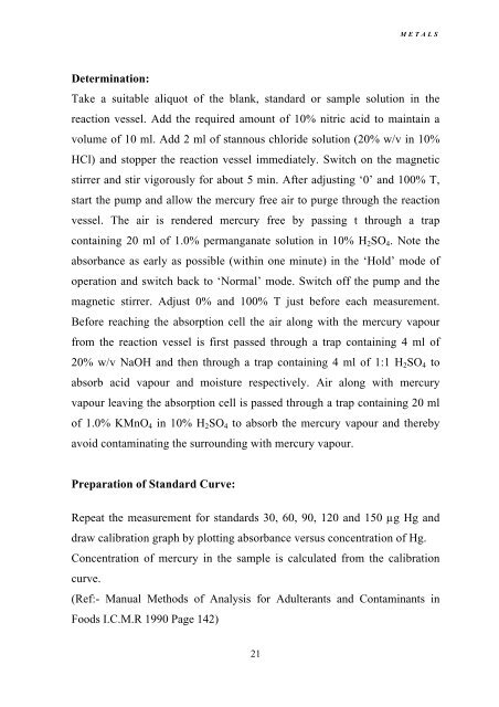 manual of methods of analysis of foods - Ministry of Health and ...