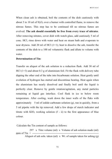 manual of methods of analysis of foods - Ministry of Health and ...