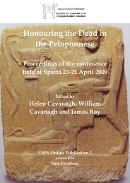 Honouring the Dead in the Peloponnese - University of Nottingham