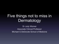 Five things- Dr. Wismer