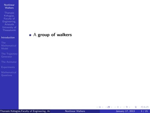 Nonlinear Walkers