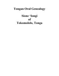 Tonga. Genealogy of Sione 'Iongi - FamilySearch