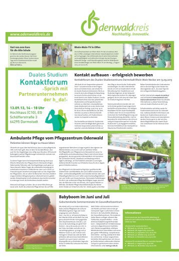 Standortmagazin Ausgabe 6/2013 - Odenwaldkreis