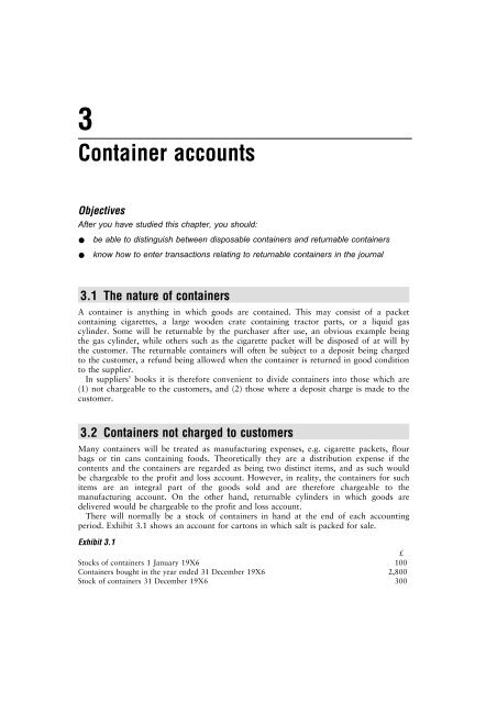 Container Accounts