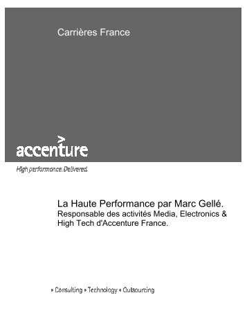 Accenture Carrières France - Marc Gellé