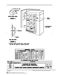 Clearances for Residential Multiple Metering Installations