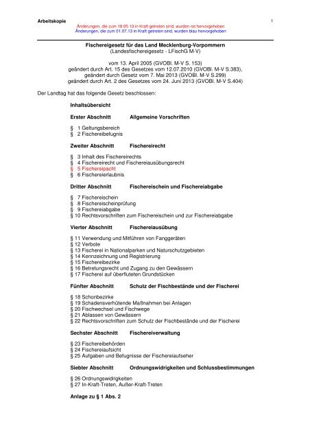Fischereigesetz Fur Das Land Mecklenburg Vorpommern Lallf De
