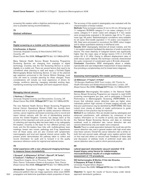 Ultrasound-guided axillary node core biopsy - Breast Cancer ...