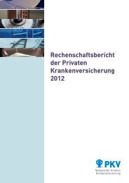 Rechenschaftsbericht der Privaten Krankenversicherung 2012