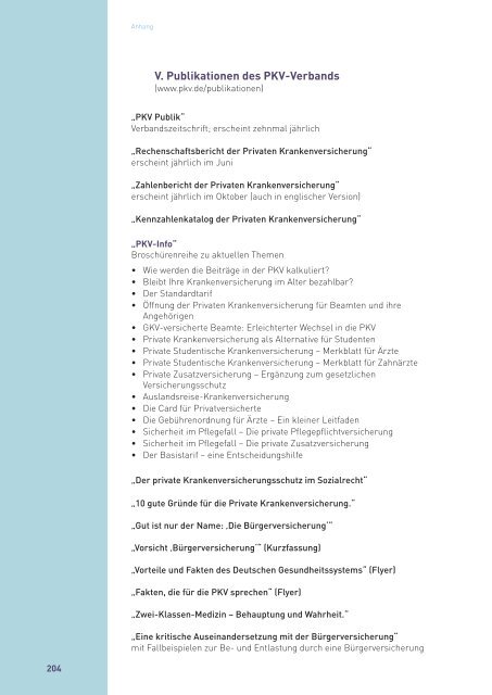 Rechenschaftsbericht der Privaten Krankenversicherung 2012