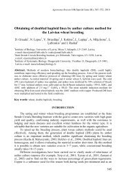 Obtaining of doubled haploid lines by anther culture method for the ...