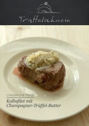 Kalbsfilet mit Champagner-Trüffel-Butter