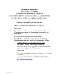 Statement of Proceedings - Los Angeles County