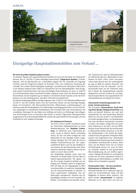 Berlin Real Estate News (pdf) - Liegenschaftsfonds Berlin