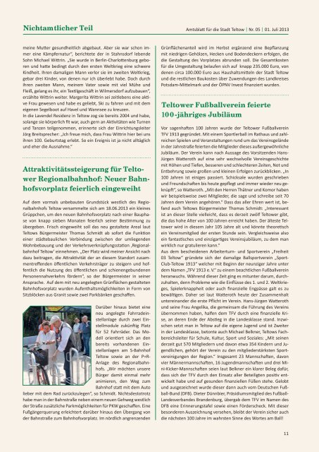 Amtsblatt Teltow 5_2013_geteilt.indd - der Stadt Teltow