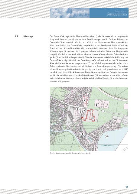 Waldsiedlung Hessenwinkel - Liegenschaftsfonds Berlin