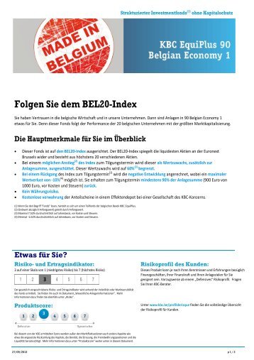 Folgen Sie dem BEL20-Index