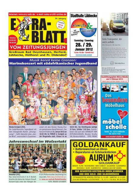 GOLDANKAUF - Extrablatt vom Zeitungsjungen