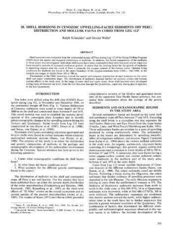 20. SHELL HORIZONS IN CENOZOIC UPWELLING-FACIES ...