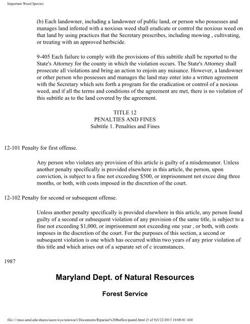 Important Weed Species - University of Maryland Extension